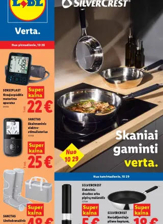 LIDL Ne maisto prekių pasiūlymai 2026.10.26 - 2026.11.01