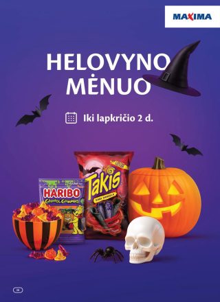 MAXIMA Helovyno mėnuo 2026.10.06 - 2026.11.02
