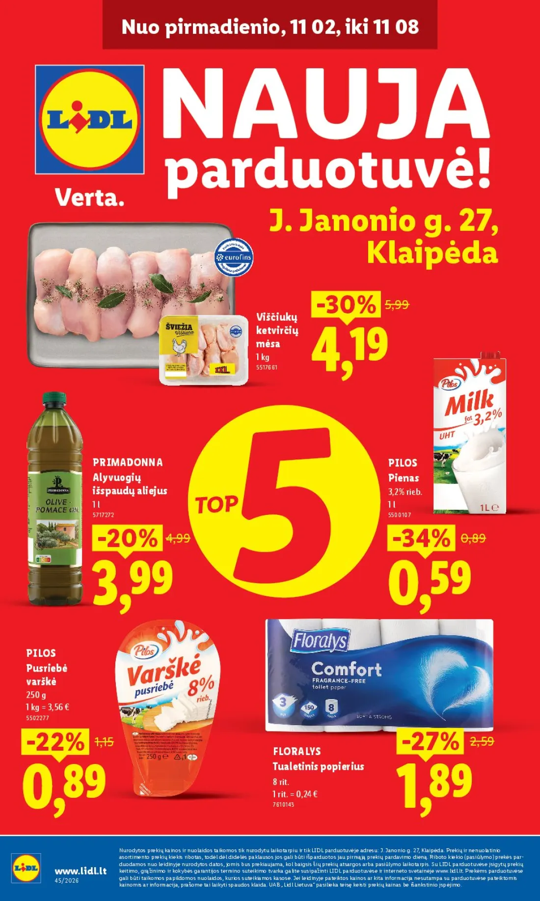 LIDL Nauja parduotuvė!, 1 psl.