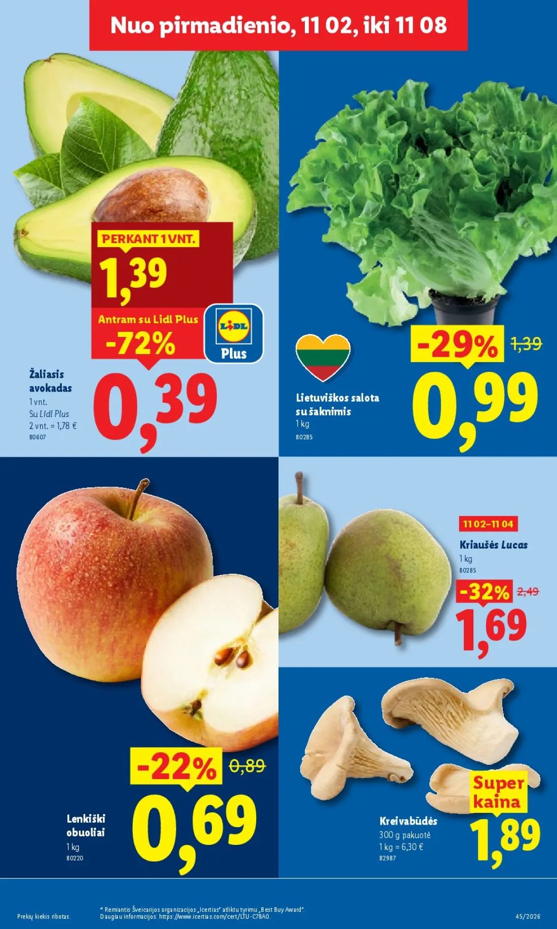 LIDL Maisto prekių pasiūlymai, 5 psl.