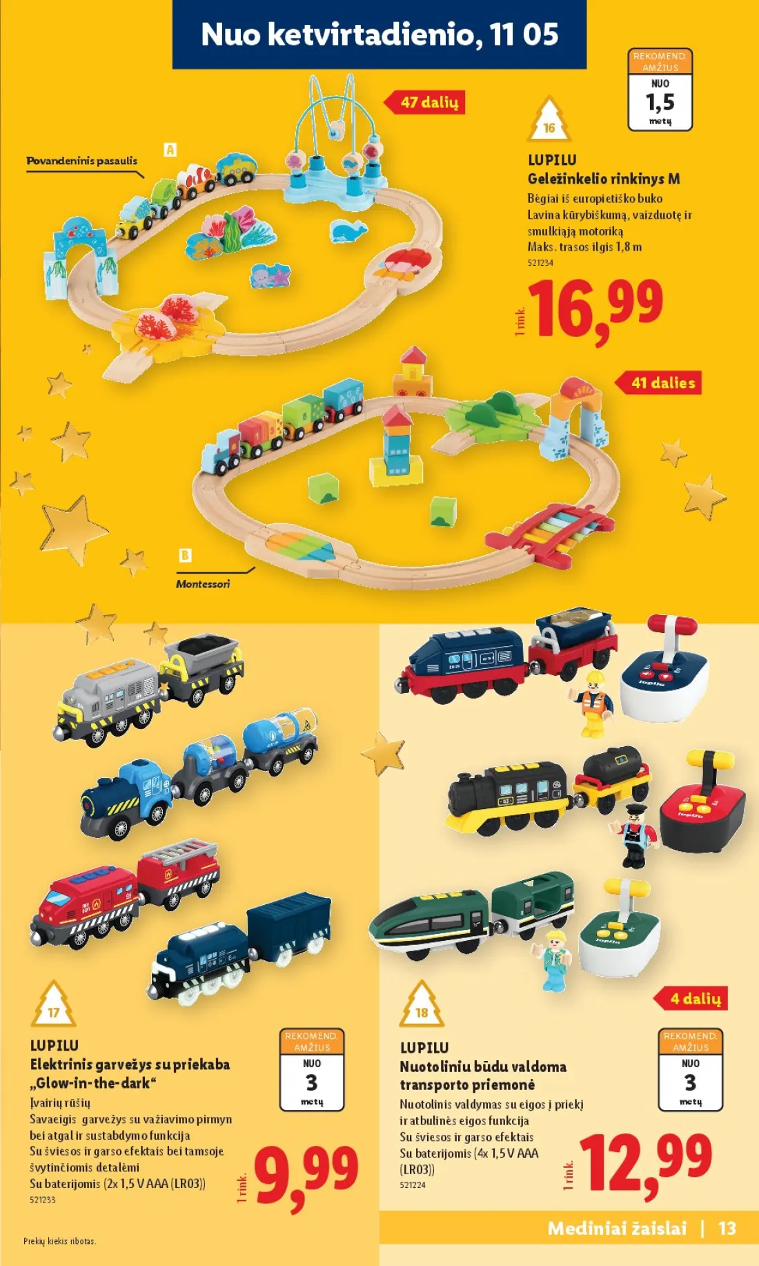 LIDL Žaislų katalogas, 13 psl.
