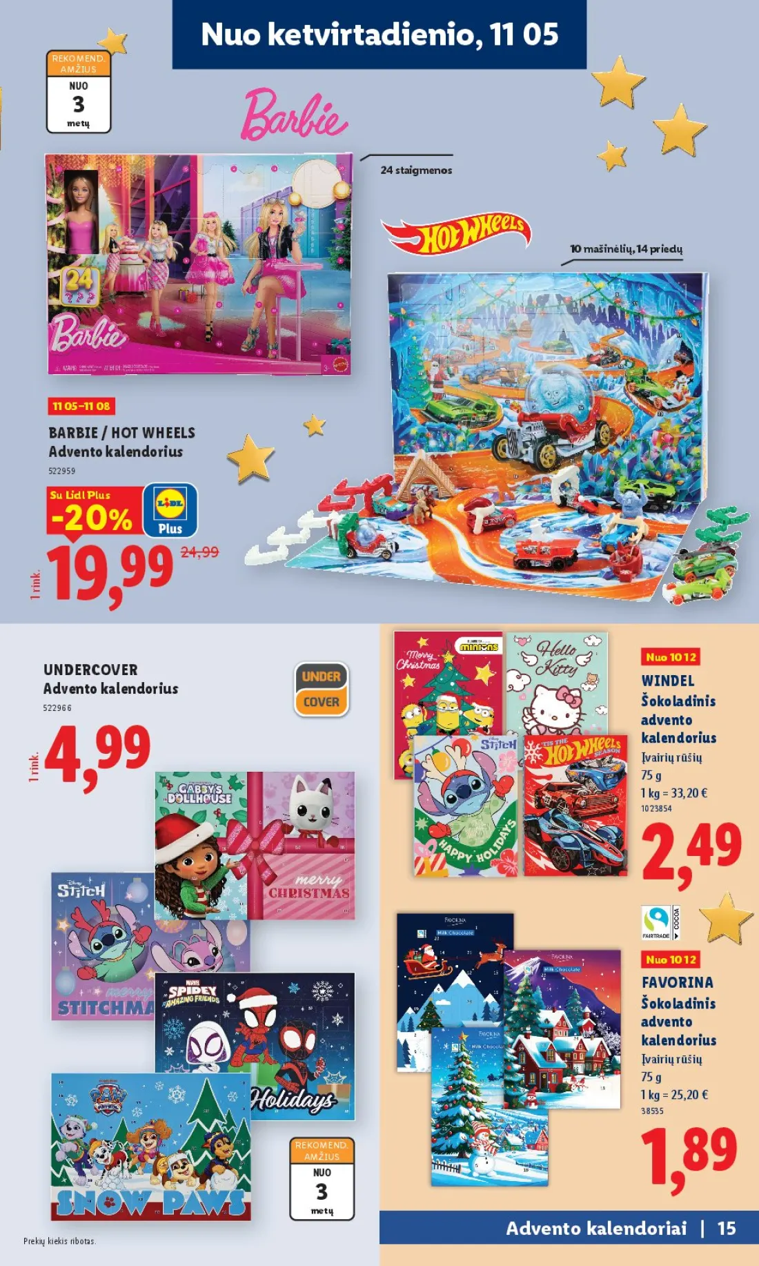 LIDL Žaislų katalogas, 15 psl.
