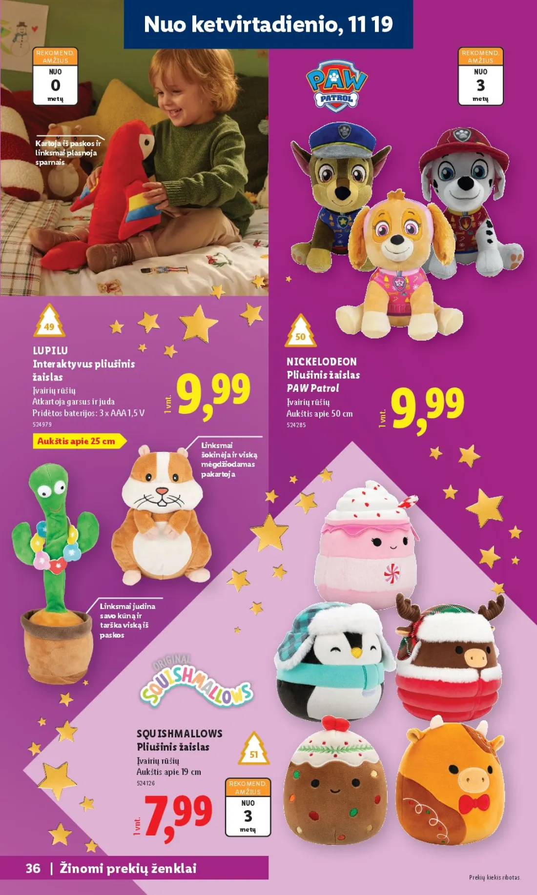 LIDL Žaislų katalogas, 36 psl.