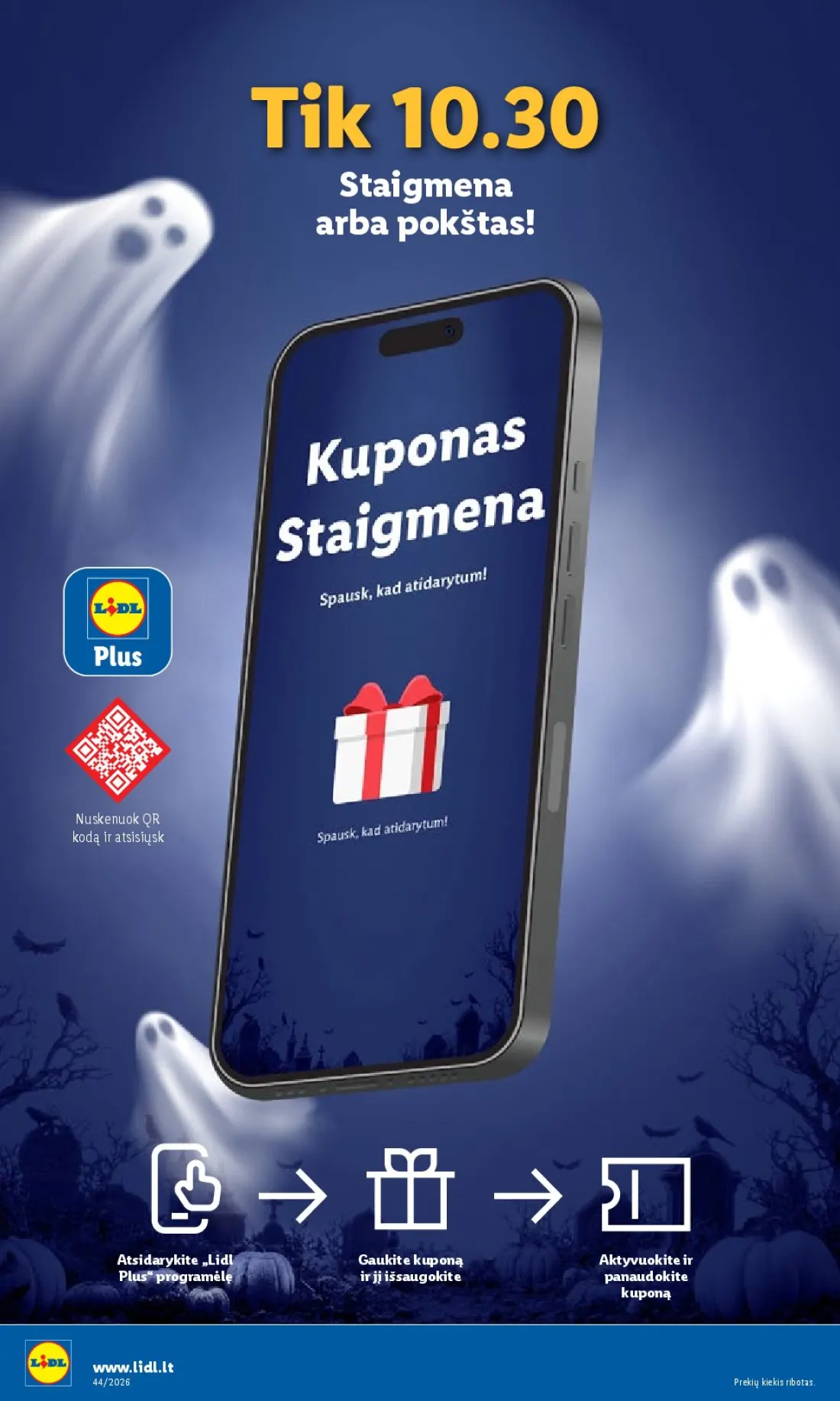 LIDL Maisto prekių pasiūlymai, 38 psl.: Neljapäevast kuni Akcija Staigmena pokštas Nuskenuok kodą atsisiųsk Atsidarykite Lidl Gaukite kuponą Aktyvuok…